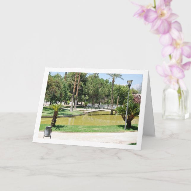 Tarjeta Parque de la Bombilla, Lliria, Valencia, España (Orquídea)