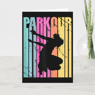 Tarjeta Parque de Parkour de Cumpleaños de Mujer Parkour R