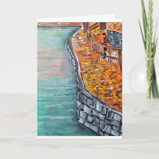 Tarjeta Parque de San Vicente Pintura de Alfred Fox (Anverso)