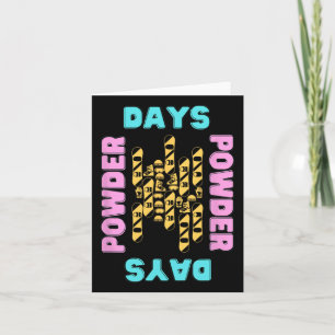Tarjeta Parque de snowboard Días en polvo elevador de esqu