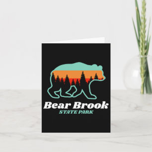 Tarjeta Parque Estatal Bear Brook Montañas del Oso de New