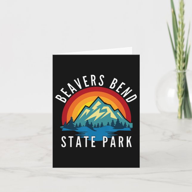 Tarjeta Parque estatal Beavers Bend Oklahoma (Anverso)