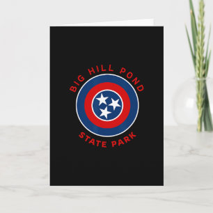 Tarjeta Parque Estatal Big Hill Pond Tennessee Bandera Tn 