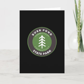 Tarjeta Parque Estatal Burr Pond Connecticut Ct Insignia d