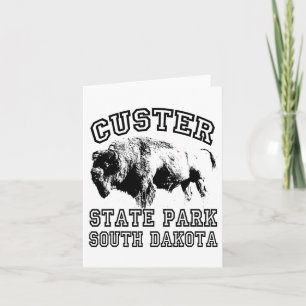 Tarjeta Parque estatal Custer Dakota del Sur Naturaleza bú