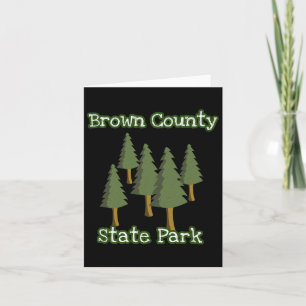 Tarjeta Parque estatal del Condado de Brown Campi Indiana 
