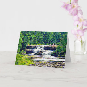Tarjeta Parque Estatal Lower Tahquamenon Falls, MI se pone
