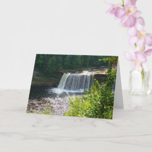 Tarjeta Parque Estatal Upper Tahquamenon Falls, MI se pone