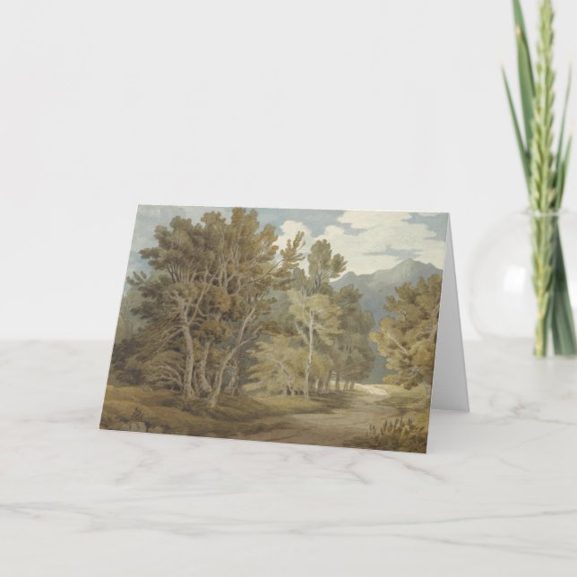 Tarjeta Parque Gowbarrow, Ullswater (por John White Abbott (Anverso)