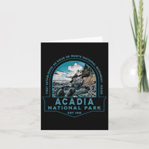 Tarjeta Parque Nacional Acadia Maine Usa Vacation Travel S