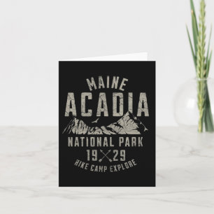 Tarjeta Parque nacional Acadia Parque Natural Maine Sender
