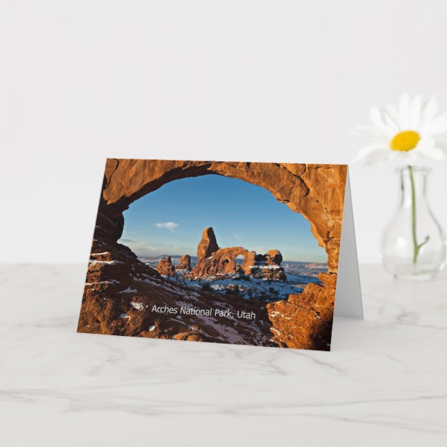 Tarjeta Parque Nacional Arches, Utah, (Planta pequeña)