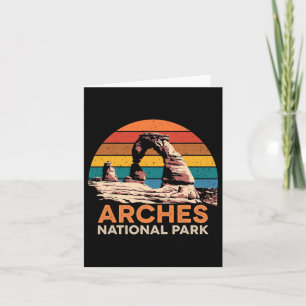 Tarjeta Parque nacional Arches Vintage Utah Vintage
