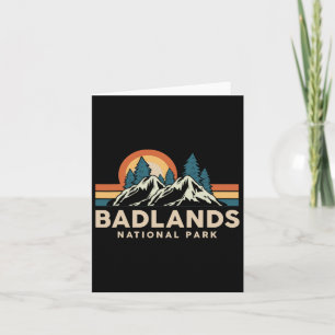 Tarjeta Parque nacional Badlands Camping de recuerdo