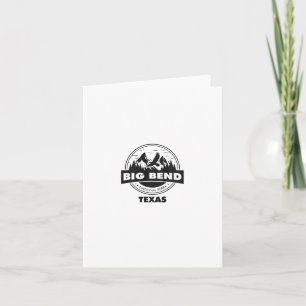 Tarjeta Parque nacional Big Bend Texas Camping Mountain Hi