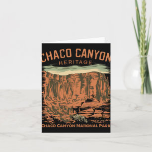 Tarjeta Parque Nacional Cañón del Chaco Pueblo indio Nuevo