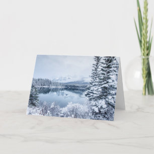 Tarjeta Parque nacional de Banff en invierno