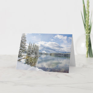 Tarjeta Parque nacional de Banff en invierno