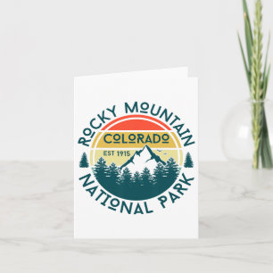 Tarjeta Parque nacional de las Montañas Rocosas Colorado
