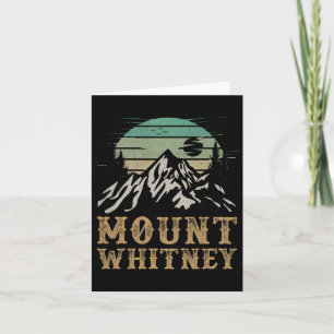 Tarjeta Parque Nacional de Mercancías Mount Whitney Mt.