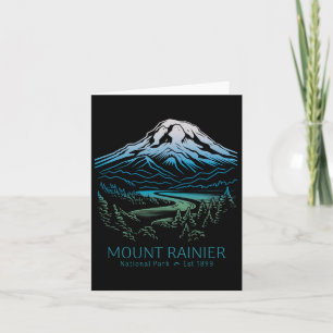 Tarjeta Parque nacional de Mt. Rainier