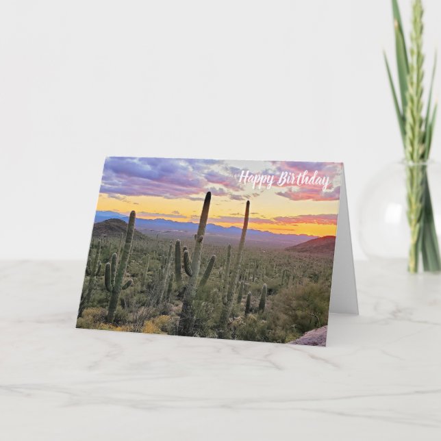 Tarjeta Parque nacional de Saguaro (Anverso)
