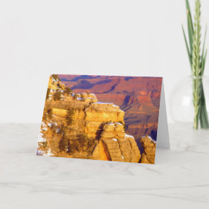 Tarjeta Parque nacional del Gran Cañón en invierno