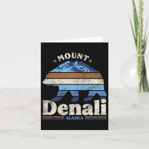 Tarjeta Parque nacional Denali Alaska Camping Viaje