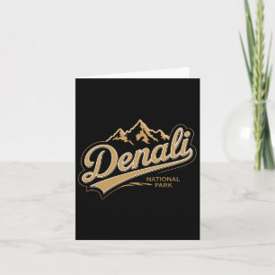 Tarjeta Parque nacional Denali Alaska Souvenir Camp
