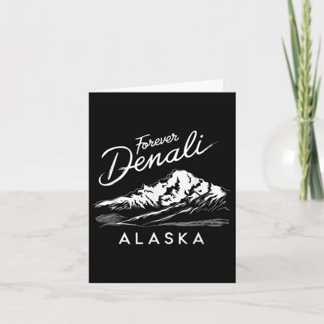 Tarjeta Parque nacional Forever Denali Alaska (Anverso)