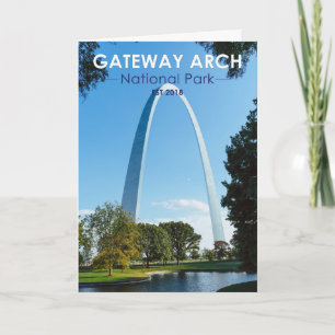 Tarjeta Parque Nacional Gateway Arch Missouri