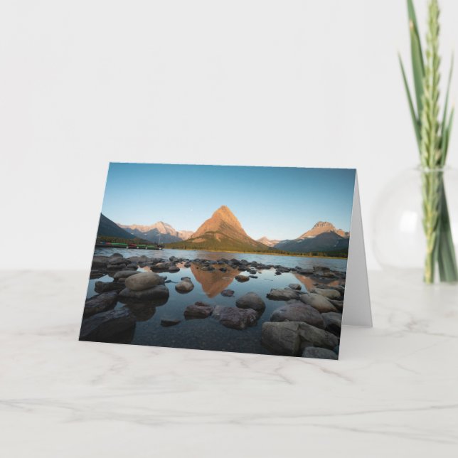 Tarjeta Parque Nacional Glacier del lago el | mountain (Anverso)