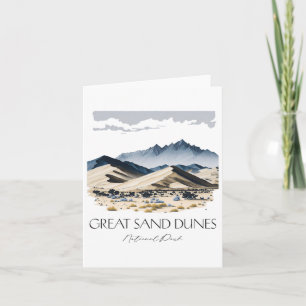 Tarjeta Parque nacional Guay Great Sand Dunes Senderismo W