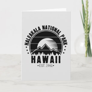 Tarjeta Parque nacional Haleakala Hawaii USA