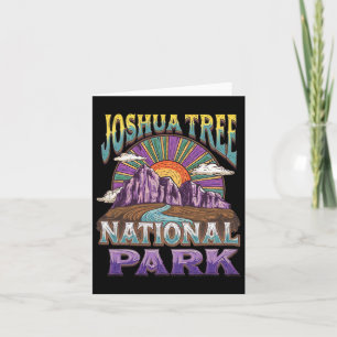 Tarjeta Parque nacional Joshua Tree Campin de California