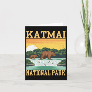 Tarjeta Parque nacional Katmai Alaska Senderismo exterior