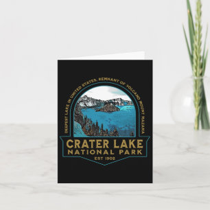 Tarjeta Parque nacional Lago Crater Oregon Monte Mazama Hi