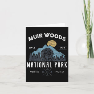 Tarjeta Parque nacional Muir Woods Camping