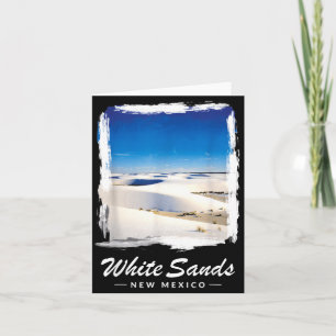 Tarjeta Parque Nacional White Sands Nuevo México