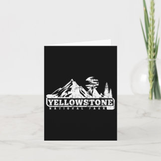 Tarjeta Parque nacional Yellowstone I Love Senderismo Wand