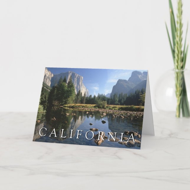 Tarjeta Parque Nacional Yosemite | Feliz Cumpleaños (Anverso)