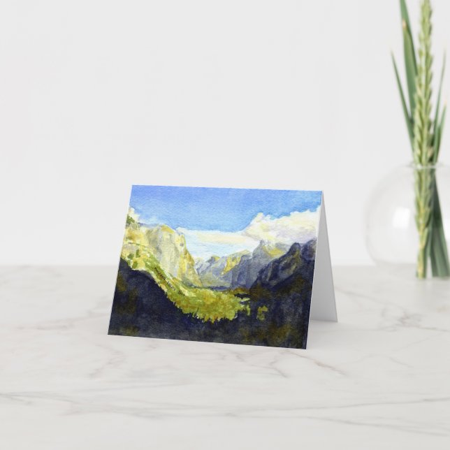 Tarjeta Parque Nacional Yosemite, Punto de Inspiración #2 (Anverso)