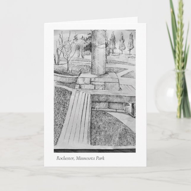 Tarjeta Parque Rochester Minnesota (Anverso)