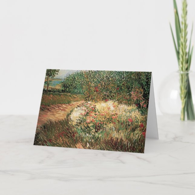 Tarjeta Parque Voyer d'Argenson Asnieres por Vincent van G (Anverso)