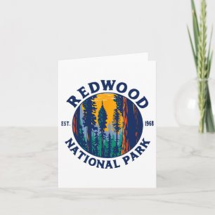 Tarjeta Parques Nacionales Y Estatales De Redwood Ca Calif