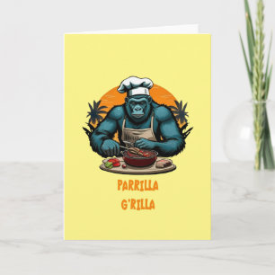 Tarjeta Parrilla G'rilla Maestro Parrillero Diversión Chis