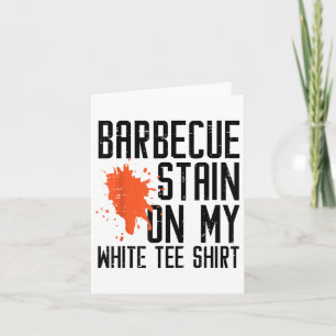 Tarjeta Parrillada De Barbacoa En Mis Hombres De Carne Bbq