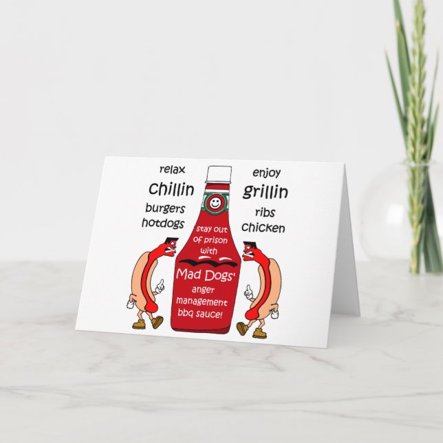 Tarjeta Parrillada divertida (Anverso)