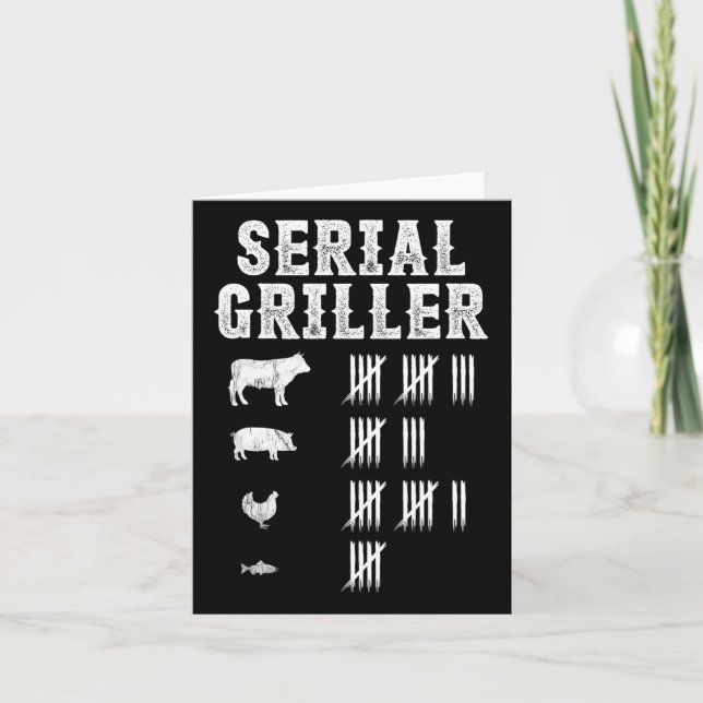 Tarjeta Parrillada serie Funny Grill Bbq Master Fun (Anverso)
