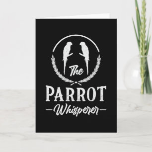 Tarjeta Parrot Parrot Loro Loro Whisperer Mascota Animal P